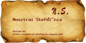 Nosztrai Stefánia névjegykártya